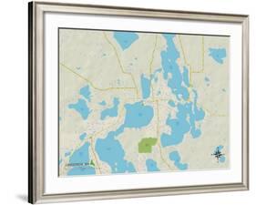 Political Map of Lindstrom, MN-null-Framed Art Print