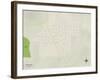 Political Map of Linton, ND-null-Framed Art Print