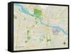 Political Map of Little Rock, AR-null-Framed Stretched Canvas