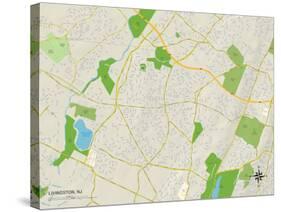 Political Map of Livingston, NJ-null-Stretched Canvas