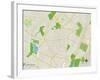 Political Map of Livingston, NJ-null-Framed Art Print