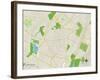 Political Map of Livingston, NJ-null-Framed Art Print