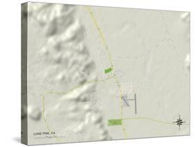 Political Map of Lone Pine, CA-null-Stretched Canvas