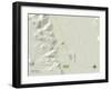 Political Map of Lone Pine, CA-null-Framed Art Print