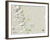 Political Map of Lone Pine, CA-null-Framed Art Print