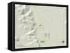 Political Map of Lone Pine, CA-null-Framed Stretched Canvas