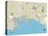 Political Map of Long Beach, CA-null-Stretched Canvas