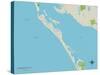 Political Map of Longboat Key, FL-null-Stretched Canvas