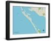 Political Map of Longboat Key, FL-null-Framed Art Print