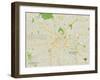 Political Map of Los Angeles, CA-null-Framed Art Print