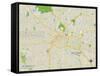 Political Map of Los Angeles, CA-null-Framed Stretched Canvas