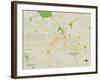 Political Map of Los Angeles, CA-null-Framed Art Print