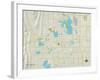 Political Map of Loveland, CO-null-Framed Art Print