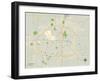 Political Map of Lubbock, TX-null-Framed Art Print