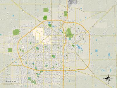 Map Of Lubbock Tx Political Map Of Lubbock, Tx' Prints | Allposters.com