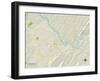 Political Map of Lynchburg, VA-null-Framed Art Print