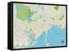 Political Map of Lynn, MA-null-Framed Stretched Canvas