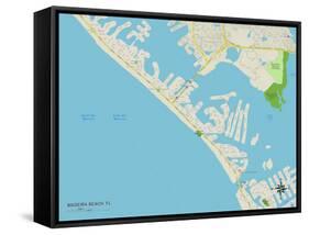 Political Map of Madeira Beach, FL-null-Framed Stretched Canvas