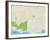 Political Map of Madison, CT-null-Framed Art Print