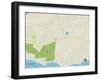 Political Map of Madison, CT-null-Framed Art Print