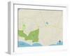 Political Map of Madison, CT-null-Framed Art Print