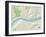 Political Map of Madison, IN-null-Framed Art Print