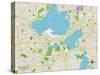 Political Map of Madison, WI-null-Stretched Canvas