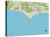 Political Map of Malibu, CA-null-Stretched Canvas