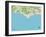 Political Map of Malibu, CA-null-Framed Art Print