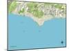 Political Map of Malibu, CA-null-Mounted Art Print