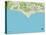 Political Map of Malibu, CA-null-Stretched Canvas