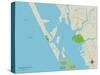 Political Map of Manasota Key, FL-null-Stretched Canvas