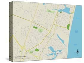 Political Map of Manasquan, NJ-null-Stretched Canvas