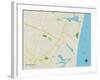 Political Map of Manasquan, NJ-null-Framed Art Print