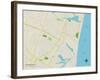 Political Map of Manasquan, NJ-null-Framed Art Print