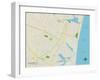 Political Map of Manasquan, NJ-null-Framed Art Print