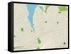 Political Map of Manhasset, NY-null-Framed Stretched Canvas