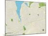 Political Map of Manhasset, NY-null-Mounted Art Print