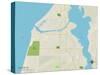 Political Map of Manistee, MI-null-Stretched Canvas