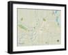 Political Map of Mankato, MN-null-Framed Art Print