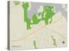 Political Map of Manorville, NY-null-Stretched Canvas