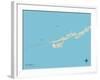 Political Map of Marathon, FL-null-Framed Art Print