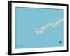 Political Map of Marathon, FL-null-Framed Art Print