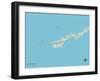 Political Map of Marathon, FL-null-Framed Art Print