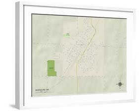 Political Map of Marceline, MO-null-Framed Art Print