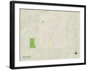 Political Map of Marceline, MO-null-Framed Art Print