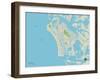 Political Map of Marco, FL-null-Framed Art Print