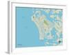 Political Map of Marco, FL-null-Framed Art Print