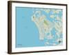 Political Map of Marco, FL-null-Framed Art Print