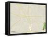 Political Map of Marlton, NJ-null-Framed Stretched Canvas